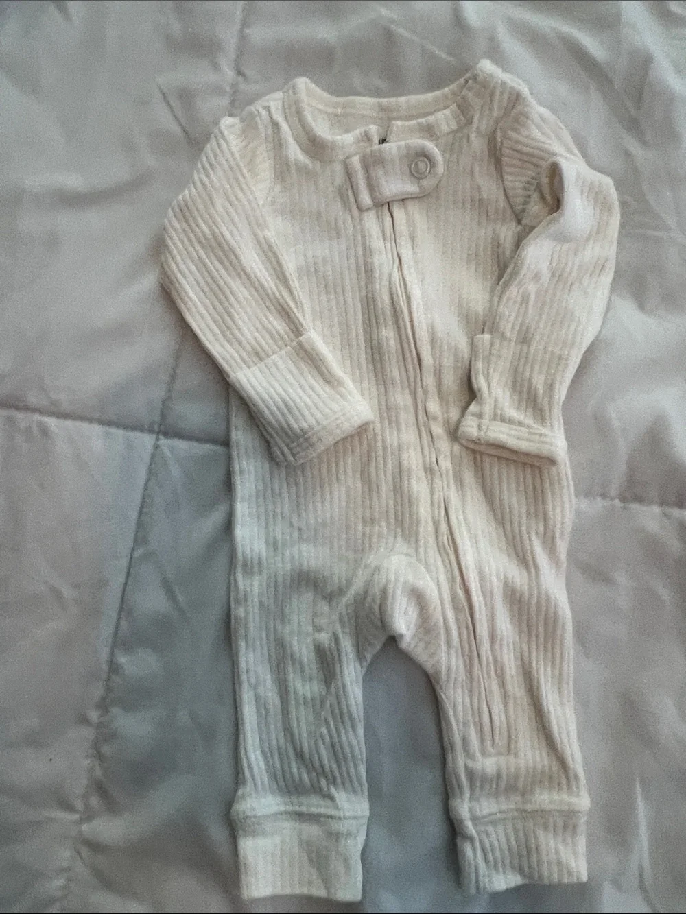 Carter's Purple, Cream & Floral Baby One-Piece Trio Preemie
